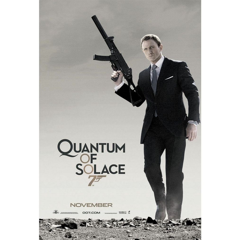 【原版海報】007量子危機 Quantum of Solace (2008) 美版雙面 27x40吋 電影海報收藏