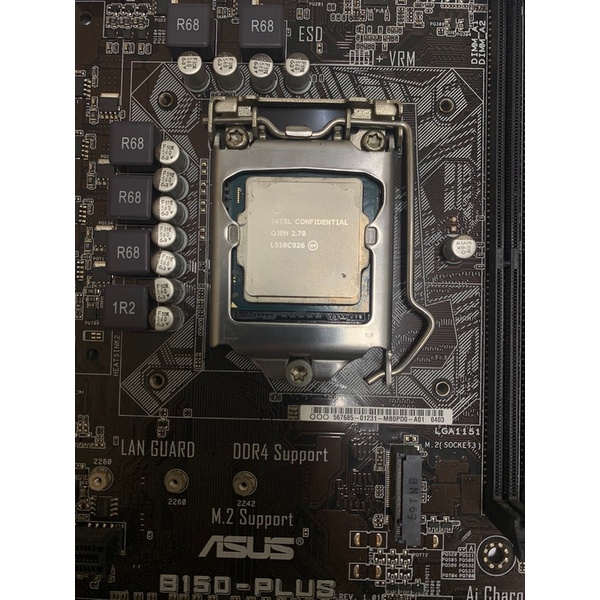 I5 6400 cpu +ASUS B150 PLUS 主機板 2500元