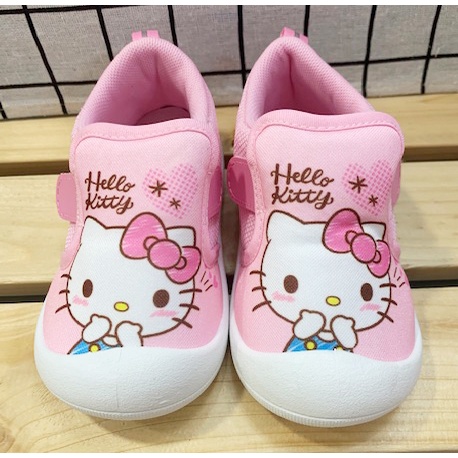 【震撼精品百貨】Hello Kitty 凱蒂貓~台灣製Hello kitty正版兒童休閒布鞋-粉大頭(13~16號)