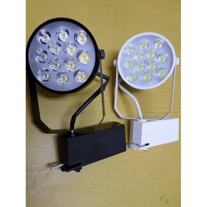 LED軌道燈 15W 投射燈 12晶 【黑殼/白殼】白光/黃光【環型】