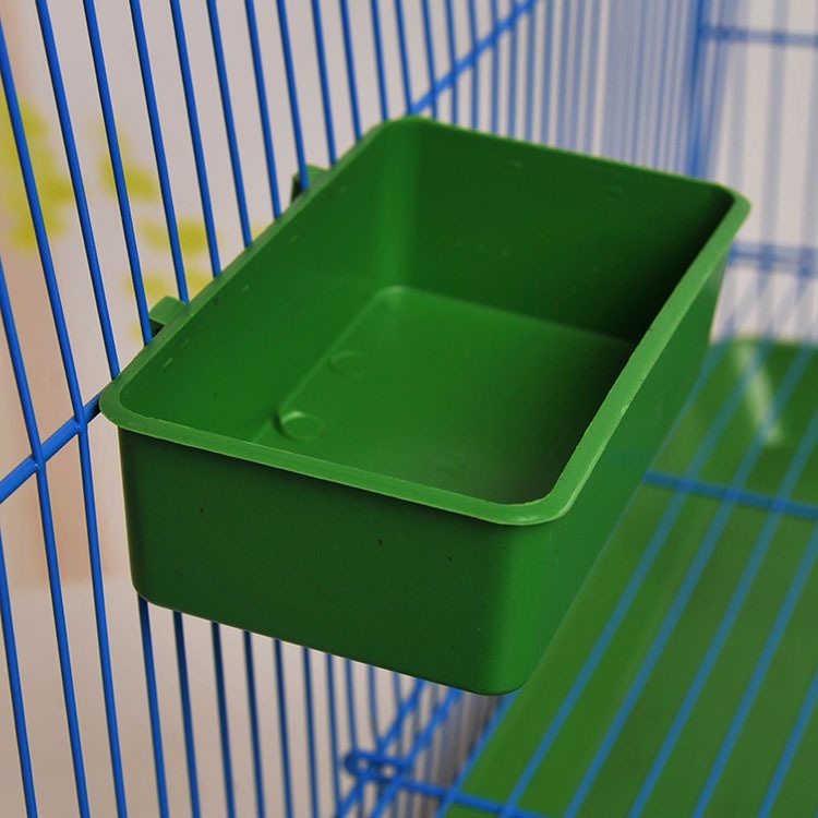 鸚鵡食盒 鳥用方食盒 鸚鵡洗澡盆 沐浴盆 鳥浴盆 塑膠食槽盒帶柄水盒 鳥用食碗 鸚鵡用品