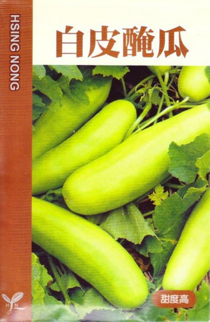四季園 白皮醃瓜(越瓜) 【瓜類種子】興農牌中包裝 每包約5ml