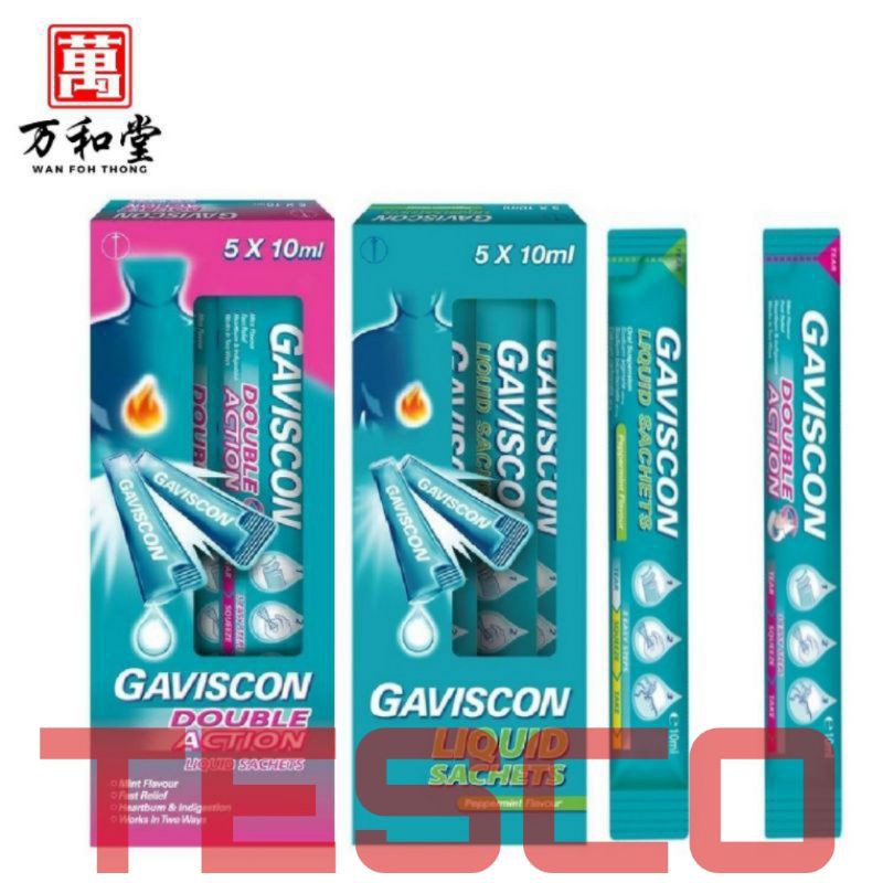 每袋雙粉和液體 Gaviscon 10ml