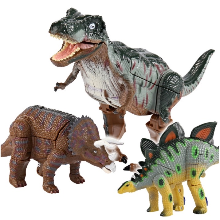 【玩具兄妹】現貨! 恐龍變型玩具 三角龍變體 暴龍變體 恐龍變形機器人 變型玩具金剛 變型玩具 恐龍玩具 恐龍變體