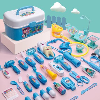 兒童*商城兒童過家家玩具寶寶仿真醫生玩具醫葯箱打針器模型帶聲光醫療盒