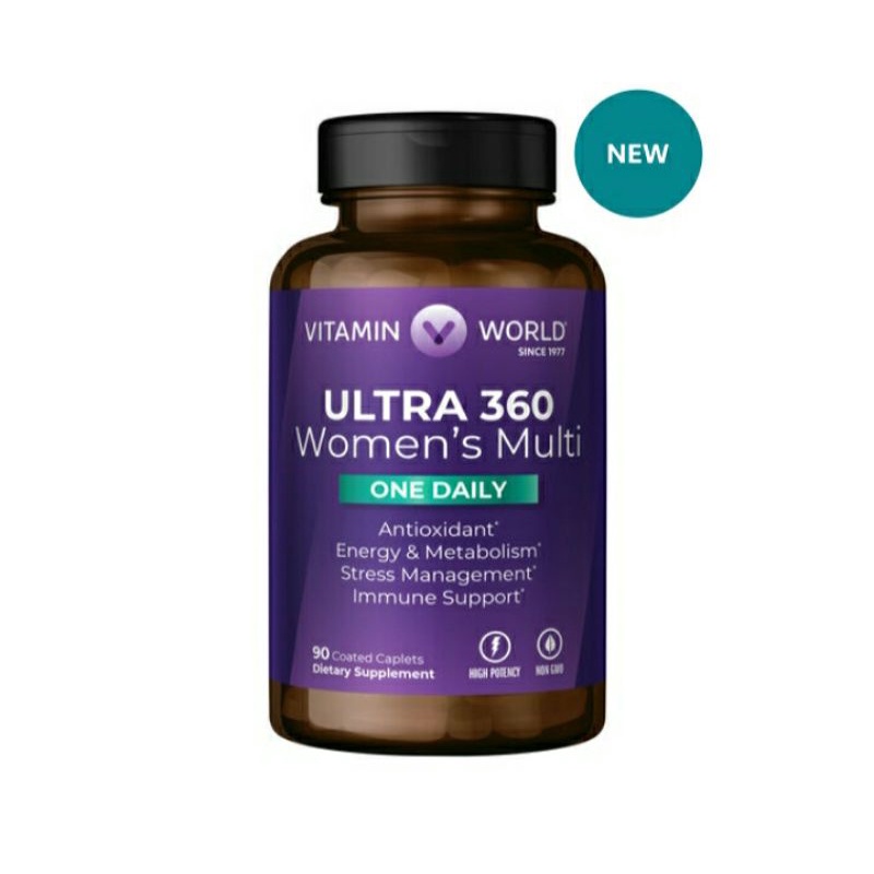 1970shop🇺🇸美國代購vitamin World維他命世界（現貨）新品ULTRA 360 女士多一粒維生素90顆