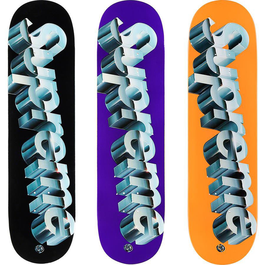 【紐約范特西】 預購 SUPREME SS20 Chrome Logo Skateboard 滑板