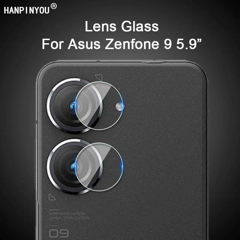 適用於 Asus Zenfone 9 5.9 “Clear 超薄後置相機鏡頭保護貼後置相機鏡頭蓋軟纖維鋼化玻璃保護膜