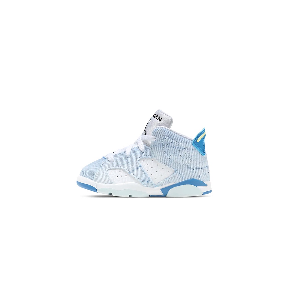 Nike Jordan 6 Retro (TD) 小童 白藍 經典 AJ6 牛仔 休閒鞋 DX6177-100