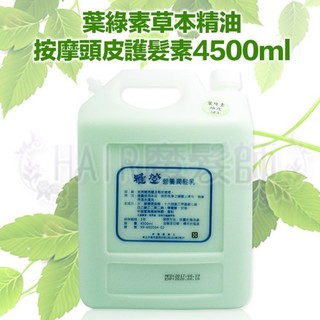 (現貨特價)4500ml 沙龍專用 葉綠素草本精油 按摩頭皮護髮素 護髮霜 頭皮舒壓*HAIR魔髮師*