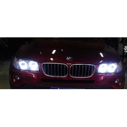 一組兩個 BMW H8光圈燈泡 20W 40W 天使眼 高亮超白光 燈泡規格 E92 E93 E70 帶解碼器不亮燈