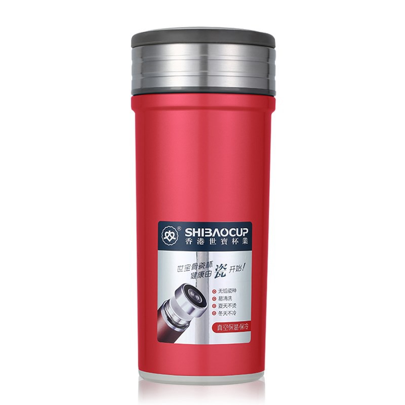 香港世宝陶瓷保温杯骨瓷内胆双层真空便携车载水壶商务泡茶大容量 蝦皮購物