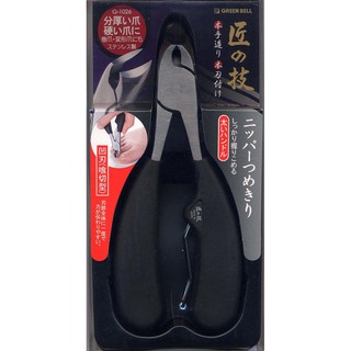 現貨【霜兔小舖】日本製 匠之技 G-1026 鍛造不鏽鋼 硬指甲剪 喰切 綠鐘 日本代購