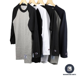 Champion Raglan Baseball T137 圓弧下擺 棒球 3/4 七分袖 正品 公司貨【高冠國際】