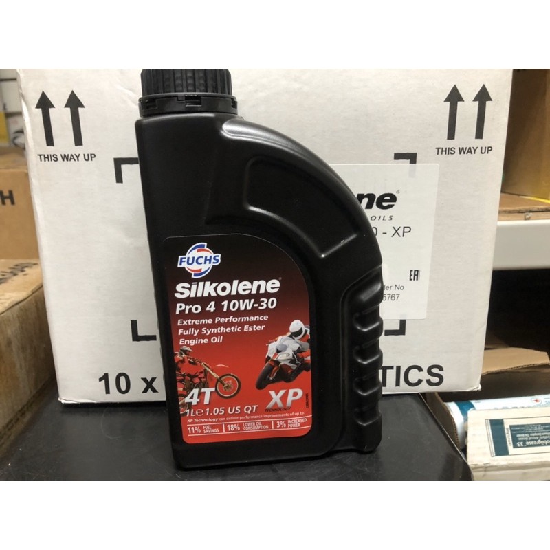 【FUCHS 福斯】Silkolene PRO 4 10W30 XP 4T、酯類全合成機油、1L/罐【賽克龍】單買區