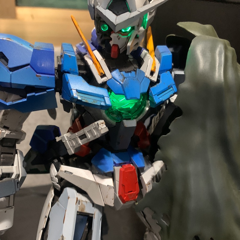 [二手已組]BANDAI 鋼彈00 PG 1/60 GN-001 GUNDAM EXIA 能天使鋼彈 豪華版含LED