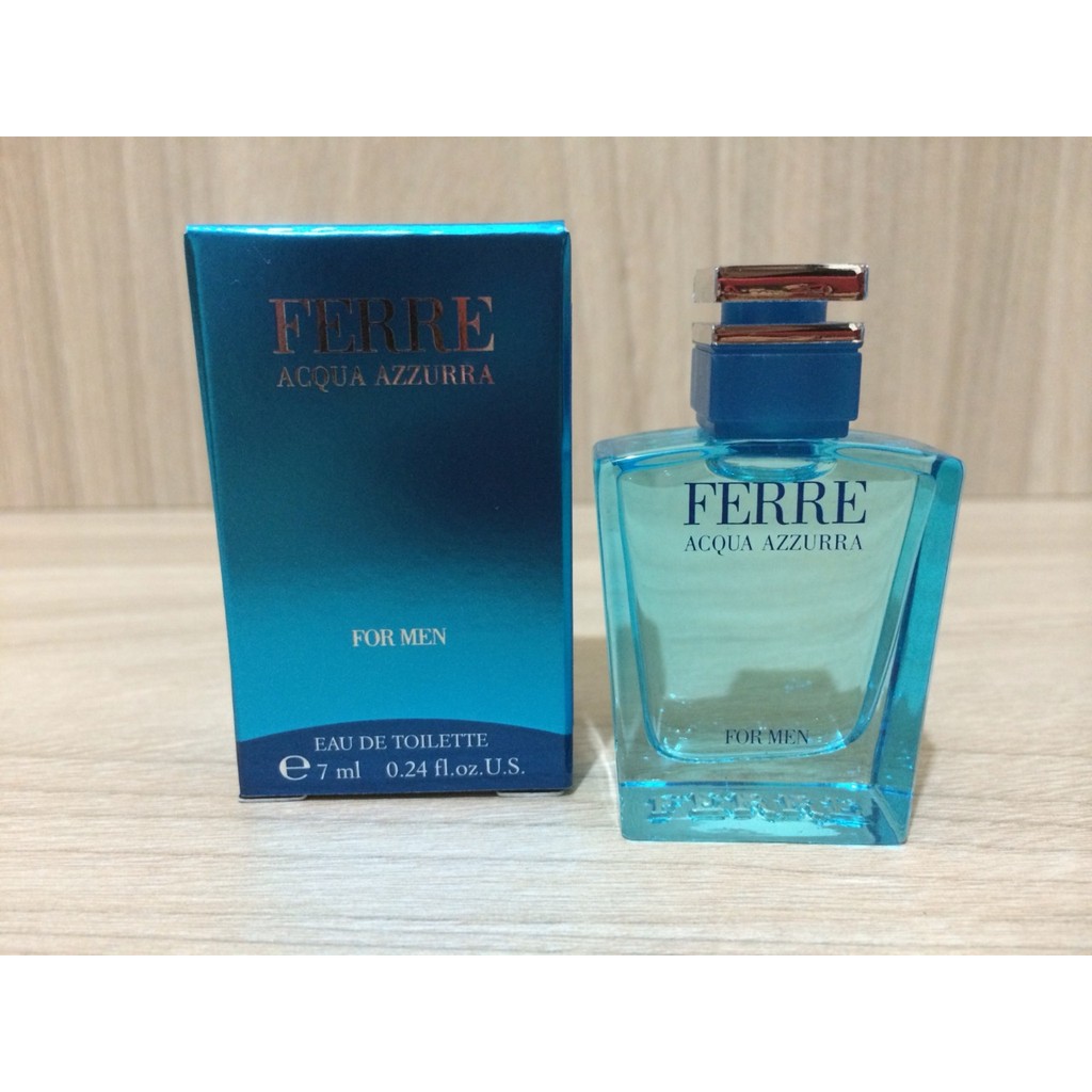 GIANFRANCO FERRE ACQUA AZZURRA 水藍男性淡香水7ml/小香水