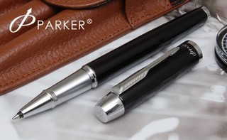 原廠 PARKER派克 IM 經典高級系列麗黑白夾鋼珠筆(P0799970)