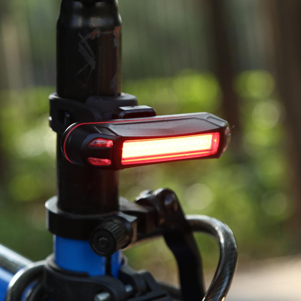 Usb 可充電 100LM LED 自行車後尾燈防水警示燈