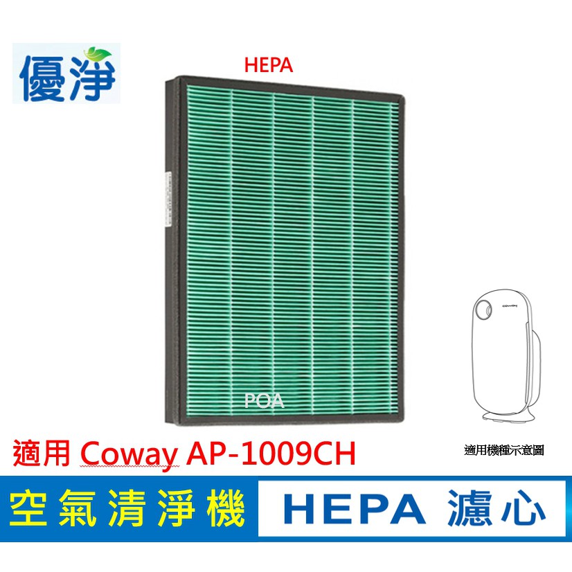 優淨 Coway 格威 AP-1009CH 空氣清淨機濾心 副廠HEPA  濾心  AP1009CH
