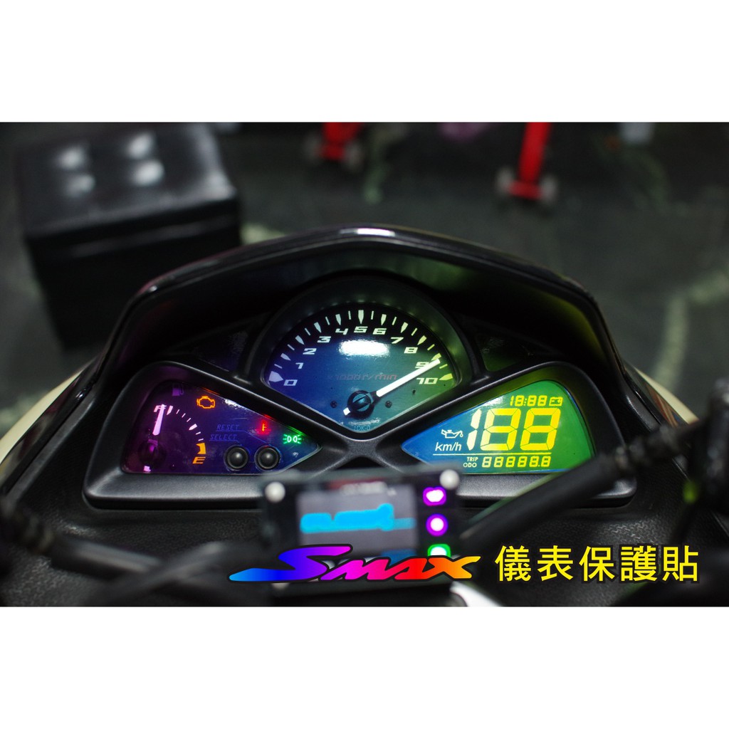 YAMAHA SMAX 155 專用儀表保護貼 舊版/ABS版通用【黑幫彩貼】