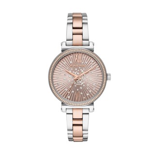 MICHAEL KORS 繽紛晶鑽 銀x玫瑰金 不鏽鋼女錶 36mm MK3972 公司貨保固2年