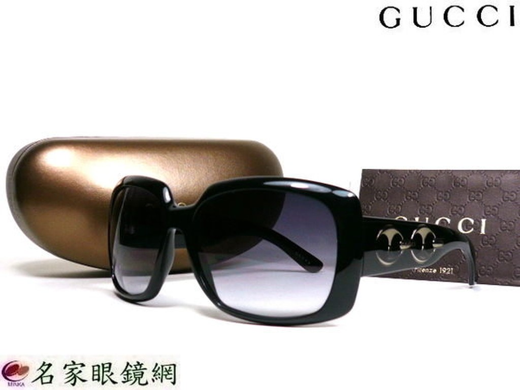 「名家眼鏡」GUCCI 奢華連環扣黑色太陽眼鏡GG  3062/S U6DJJ【台南成大店 】