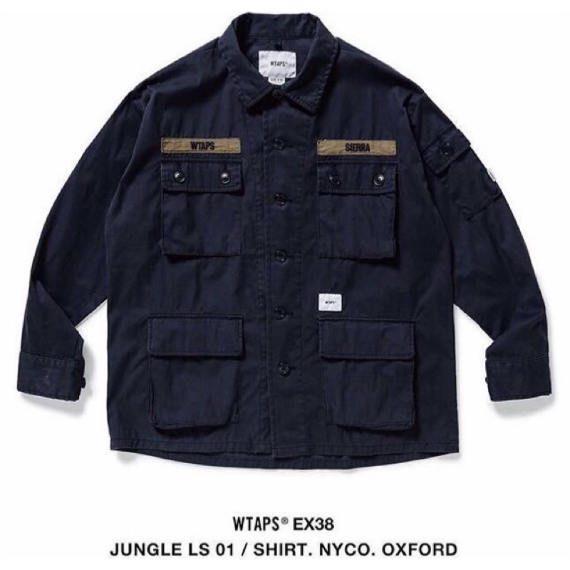 S WTAPS 20SS JUNGLE LS 01 SHIRT Black 20ss WTAPS JUNGLE LS 01
