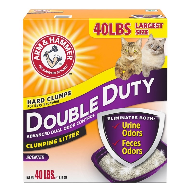 (有現貨不用等）鐵鎚貓砂 貓砂 鐵鎚牌貓砂 Arm&amp;Hammer 18.14公斤 好市多 【限購一箱 勿跟其他商品併購】