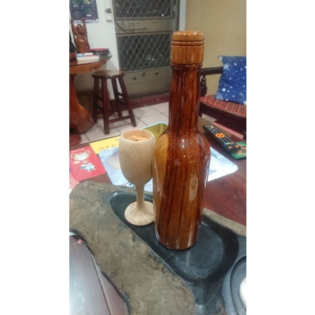 全實木酒瓶+檜木酒杯