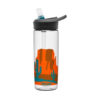 【Camelbak】《送防塵蓋》600ml eddy+ 多水吸管水瓶【沙漠綠洲】戶外運動水瓶登山水壺單車水壺 RENEW