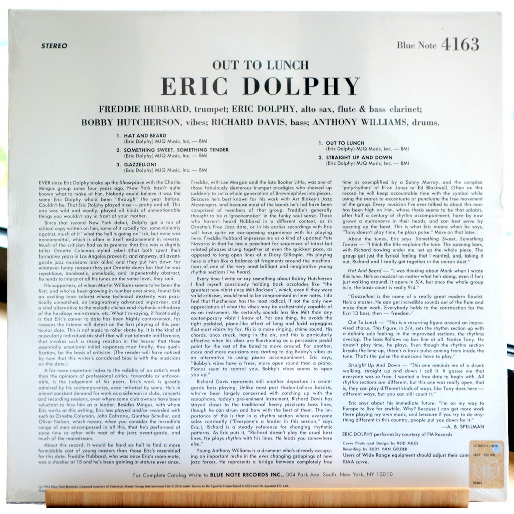 5％OFF eric dolphy out to lunch lp blue note 新品 fawe.org