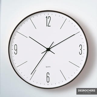 Desrochers｜BAUHAUS 靜音壁鐘 30cm 德國雜誌推薦款 靜音時鐘 壁鐘 數字 台灣製造