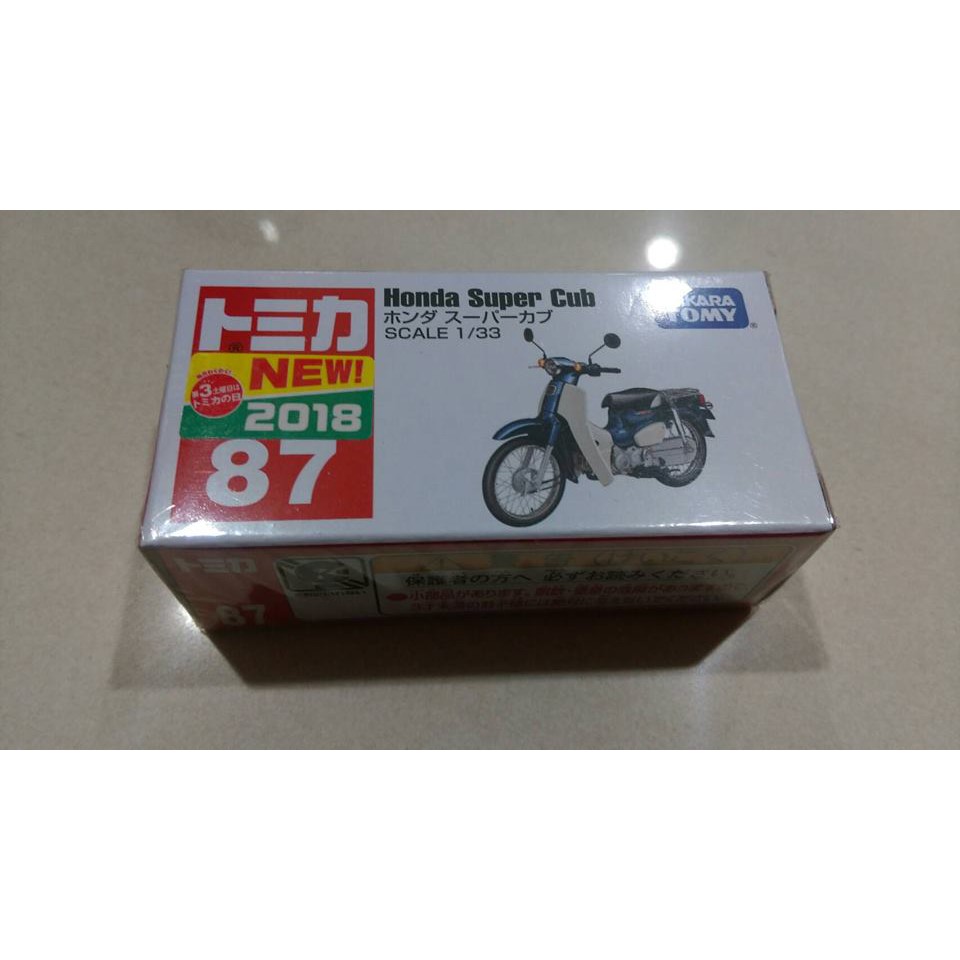 全新tomica no.87 本田Honda Super Cub摩托車 新車貼