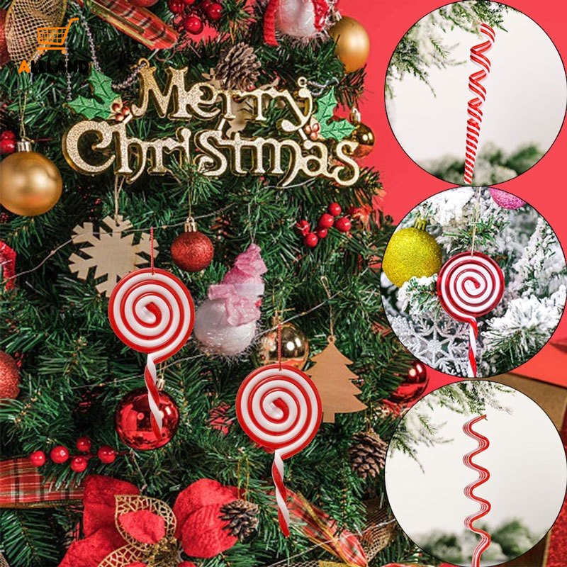 【聖誕系列】創意3D聖誕仿真糖果擺件/DIY聖誕樹裝飾假棒棒糖挂件/家居節日派對裝飾道具