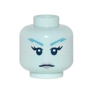 公主樂糕殿 LEGO 71013 16代人偶包 冰雪皇后 人臉 人頭 亮水藍 3626cpb1586 A179