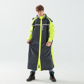 BrightDay 大人背包前開連身式風雨衣 藏衫罩背背款 螢光 一件式雨衣 雨衣《淘帽屋》
