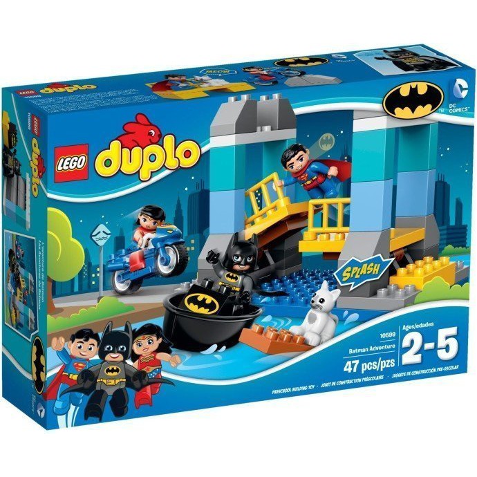 樂高 LEGO 10599 Duplo得寶系列 蝙蝠俠冒險 神力女超人 超人 二手有書有盒無缺