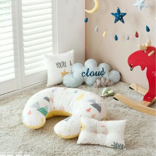 🐻韓國品牌👶PRIELLE《北歐森林》哺乳枕。授乳枕。嬰兒枕。U型枕。彌月禮