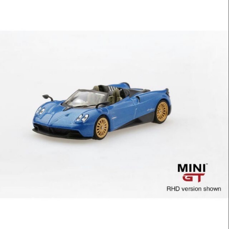 現貨 老周微影 Tiny MiniGT 1:64 #38 帕加尼 Pagani Roadster 藍色 合金模型車 風神