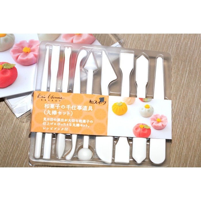 現貨日本貝印和果子制作工具套裝和菓子工具套裝和果子工具棒套裝和果子模具