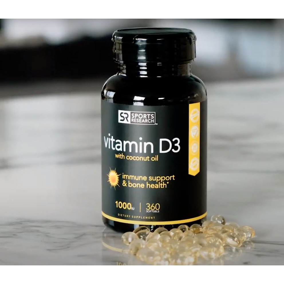 [現貨＋預購]🇺🇸 SR® Vitamin D3 維他命Ｄ3 含椰子油 1000/2000/5000 IU 360粒