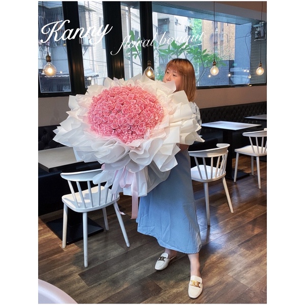 Kanny 99朵永生花束 鮮花花束 99朵玫瑰花束 巨型花束 求婚花束 告白花束 玫瑰花束  99朵玫瑰 99朵玫瑰花