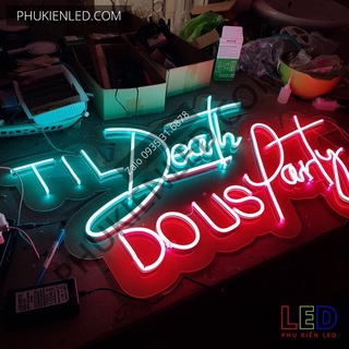 Led Neon Til Death DO US Party - Til Death LED Neon Sign