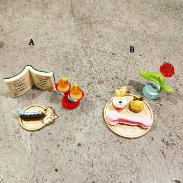 日本re-ment迪士尼愛麗絲愛莉絲絕版盒玩食玩限定限量時間兔毛毛蟲雙胞胎和菓子書本蛋糕布丁玩具公仔日版 rement