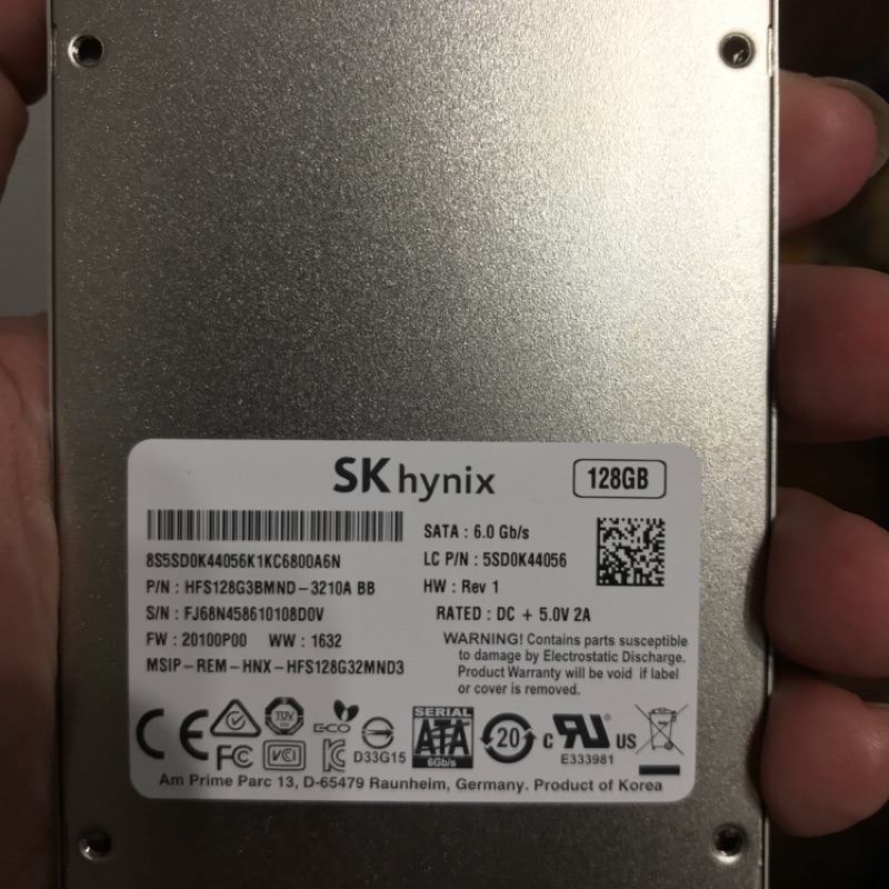 SK Hynix 128G SSD SATA 3