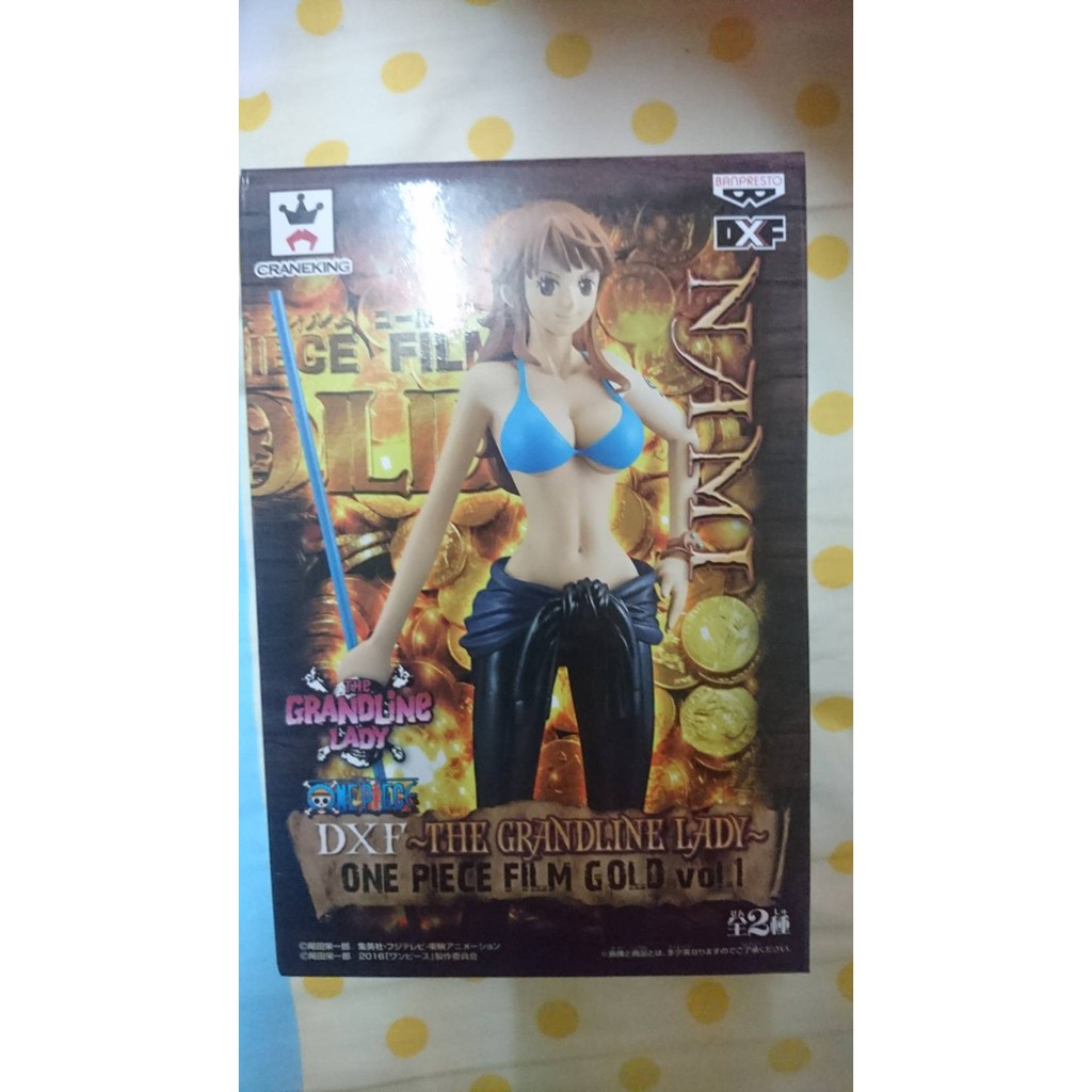 航海王 海賊王 劇場版  DXF GOLD MEN Gold LADY 娜美 白證