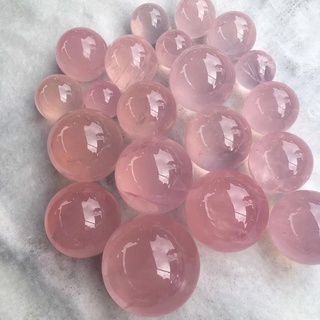 【艾朵拉水晶】 【請聊聊確認有無現貨】天然粉水晶球擺件 天然粉晶小球批發