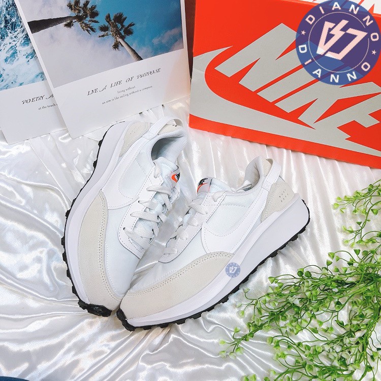 帝安諾 實體店面 WMNS NIKE WAFFLE DEBUT WHITE 厚底 復古 增高 女 DH9523-100