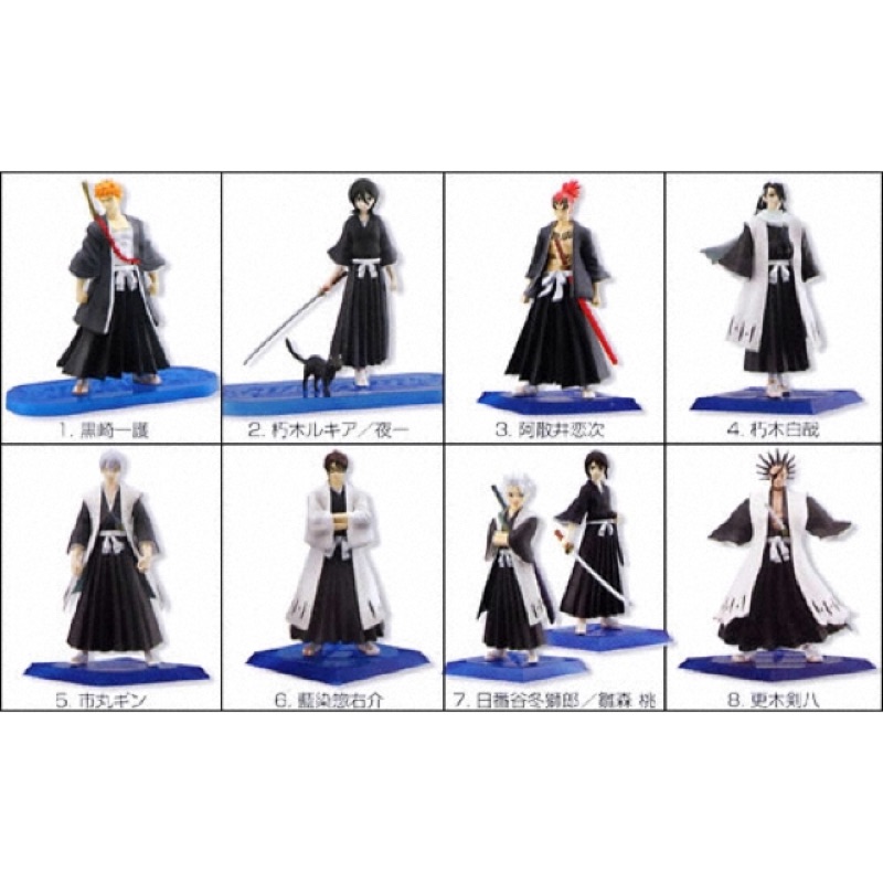 絕版 盒玩死神大全1 一套8款 1款大全套死神bleach 旅禍 護廷十三隊篇1 蝦皮購物